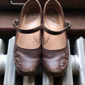 Brown Dansko Mary Jane Clogs
